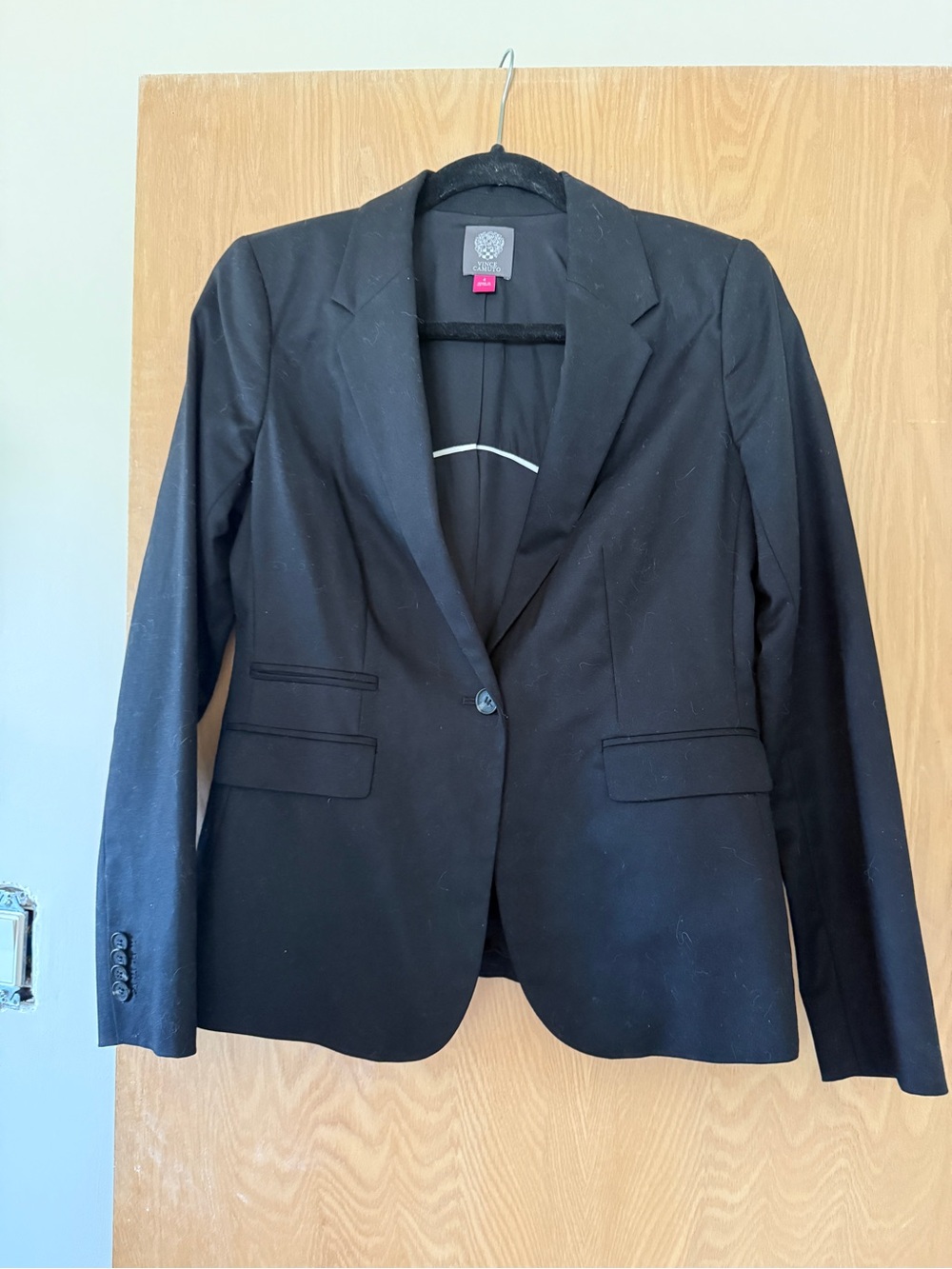 Vince Camuto Black Single-Button Women's Blazer
